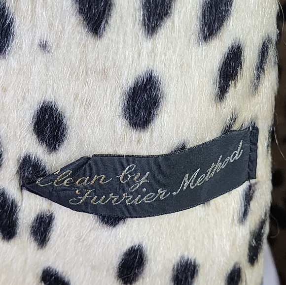 SOLD Vintage Faux Fur Leopard Print Coat Mid Century Swing Jacket Glam Lined - Picture 9 of 9